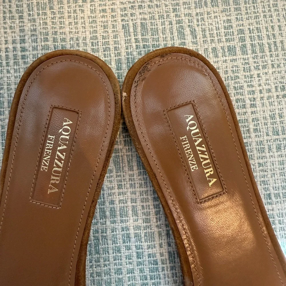 Aquazzura Tan Fringe wild thing Sandals - Picture 2 of 6